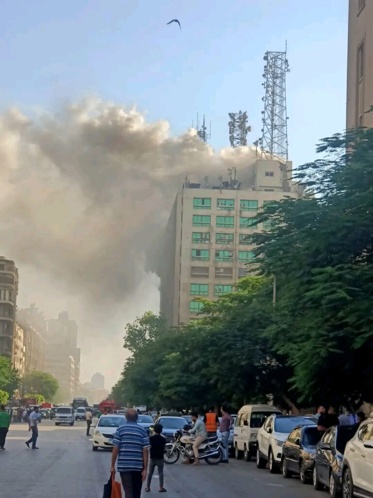حريق سنترال رمسيس