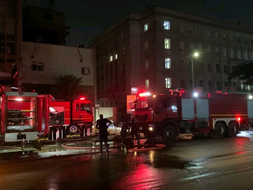 حريق سنترال رمسيس