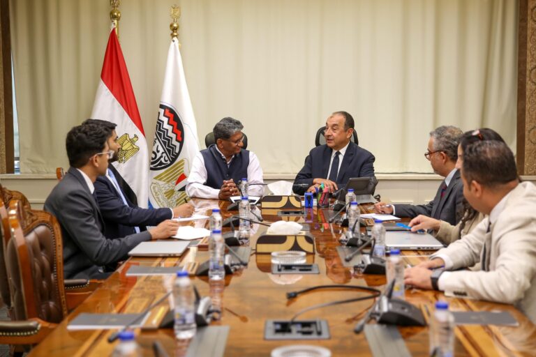 لقاء وزير قطاع الأعمال والسفير الهندي