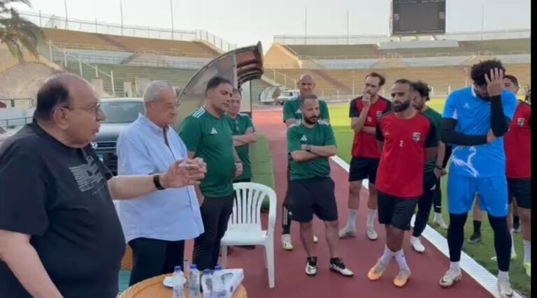 جلسة تحفيزية لنادي المقاولون العرب