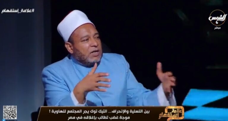 الشيخ أشرف عبد الجواد من علماء الأزهر