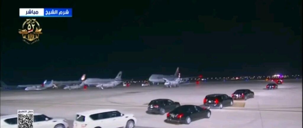 ترامب يغادر مصر