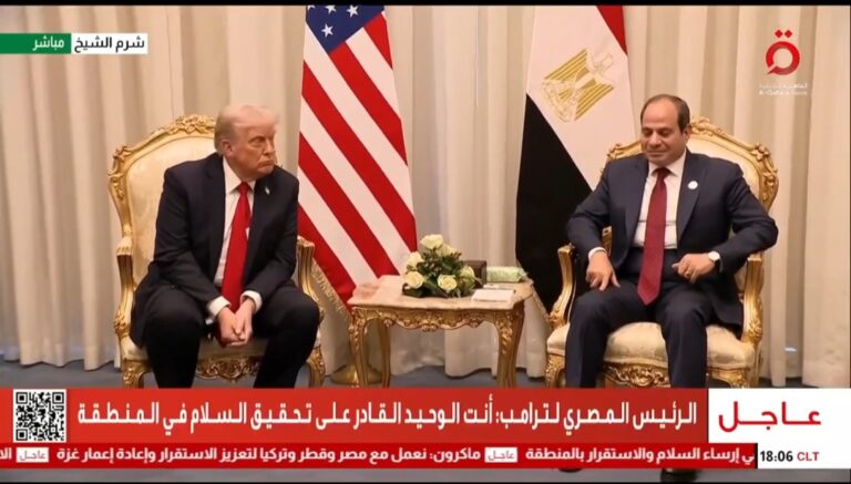 لقاء الرئيس السيسي وترامب