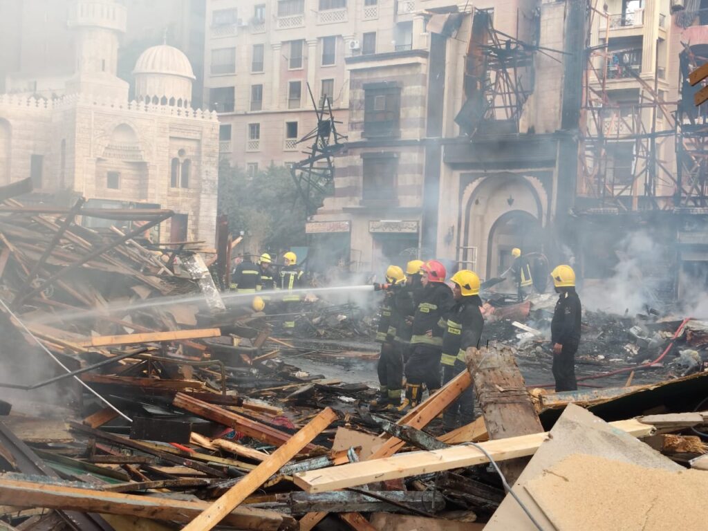 حريق ستديو مصر