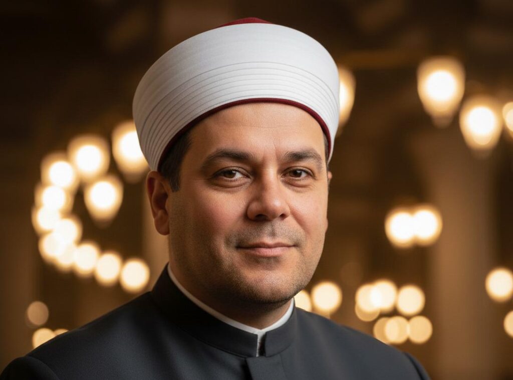 د. مظهر شاهين إمام مسجد عمر مكرم