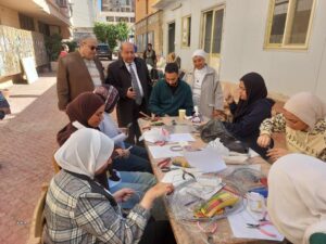 نائب رئيس جامعة القاهرة يتفقد لجان الامتحانات