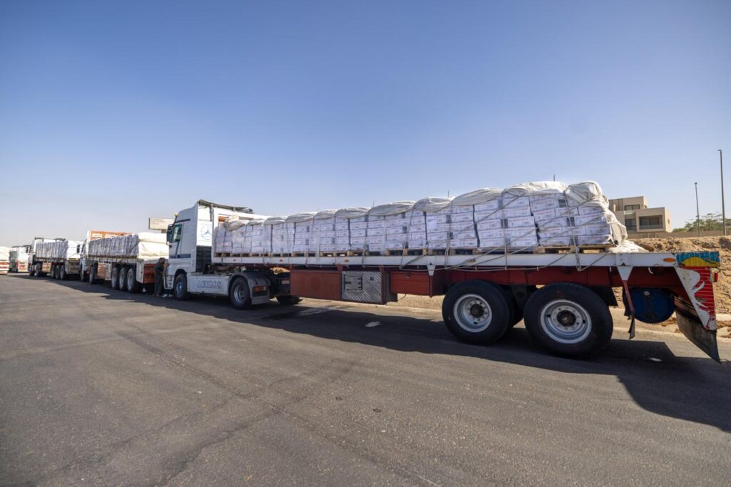 المساعدات الإنسانية لغزة