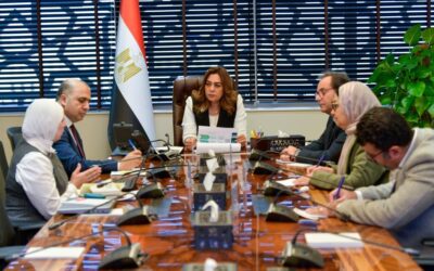 اجتماع وزيرة التنمية المحلية والبيئة