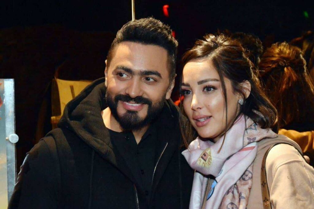 تامر حسني وبسمة بوسيل