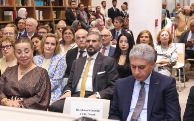 السفير الليبي خلال افتتاح مكتبة المتحف المصري الكبير